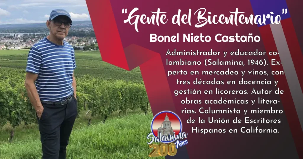 Bonel Nieto Castaño: Educador, sommelier y escritor entre Colombia y California